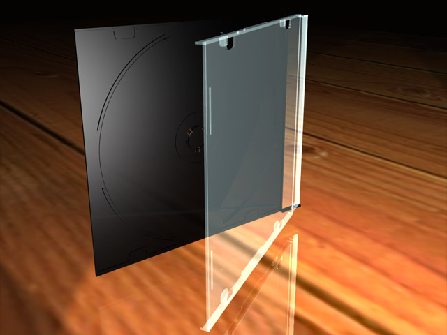 CD Case Opened 3d model jpeg image