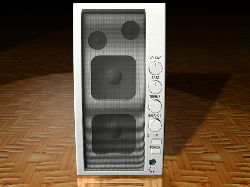 Speaker 3d model jpeg image