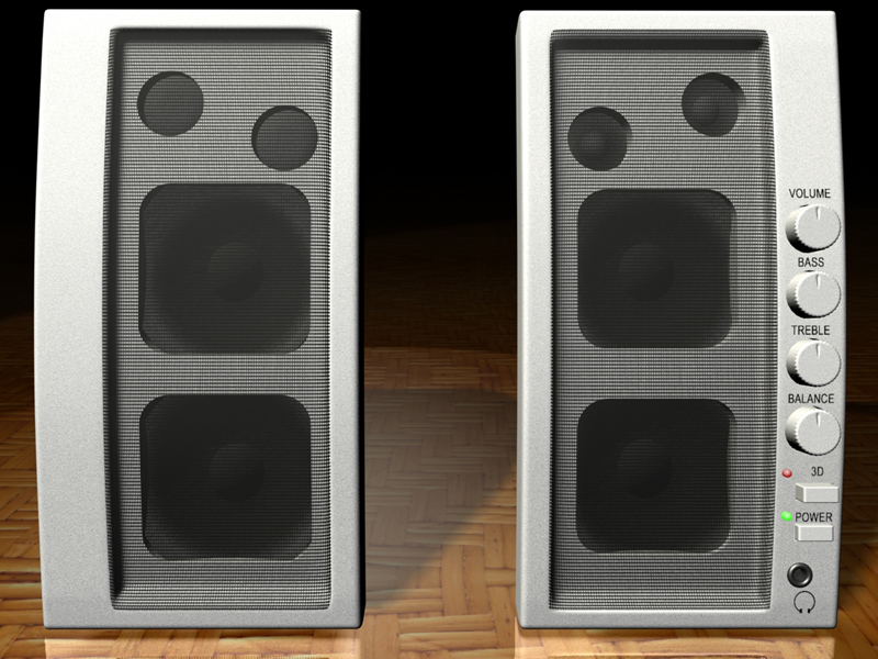Speakers 3d model jpeg image