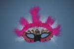 Objects 758027.JPG Pink and white feather mask
