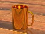 Golden Tea Cup Model