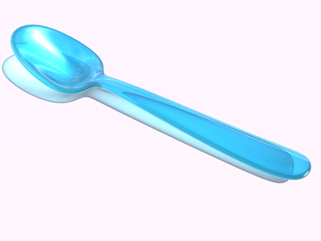 Glass Spoon 3d model jpeg image