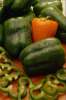 Green 675042.JPG Fresh orange and green bell peppers
