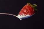 Red 616075.JPG Strawberry and cream on spoon